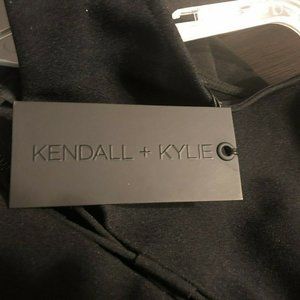 New KENDALL + KYLIE Black Top - Laced Up CutOuts -